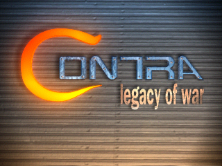 Contra Legacy of War title screen for Playstation